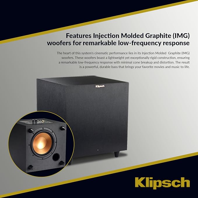 Klipsch Reference Theater Pack 5.1-Channel Speaker System + AVR-S770H 75W - Image 5