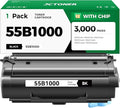 55B1000 Toner Cartridge with Chip Replacement by JCTONER