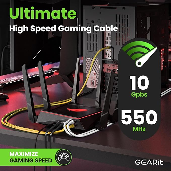 GEARit Cat 6 Ethernet Cable Cat6 Network Patch, Snagless Cord, Internet - Image 5