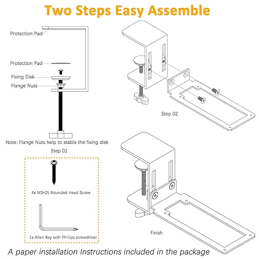 HTLAKIKJ Desk Mount for Flight Sim Joystick-Compatible - Image 6