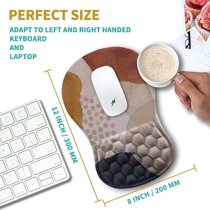 Hokafenle Ergonomic Mouse Pad Wrist Support, Wrist Rest Mousepad - Image 3