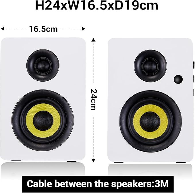 SW206 4” HiFi Bookshelf Speakers - Image 2