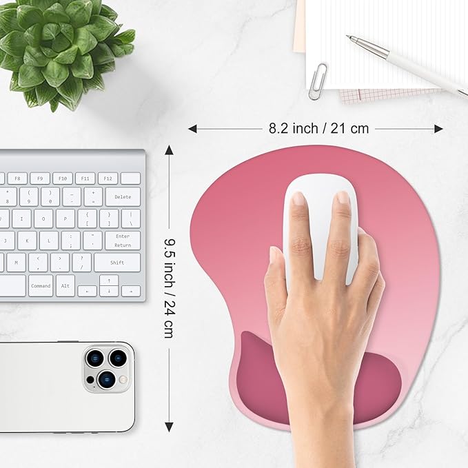 ITNRSIIET Ergonomic Mouse Pad, Cushioned Gel Wrist Rest, Non-Slip Base - Image 6