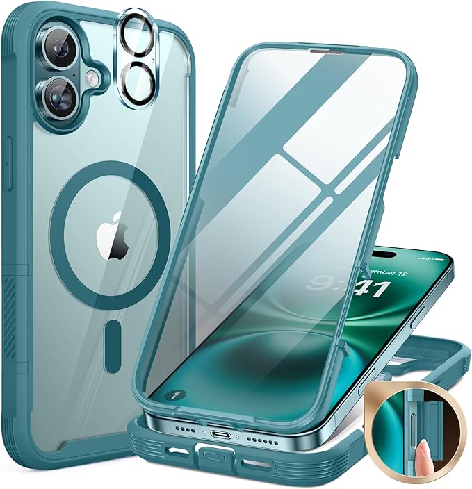 Miracase for iPhone 16 Case 6.1'', Full-Body Bumper Phone case by Miracase