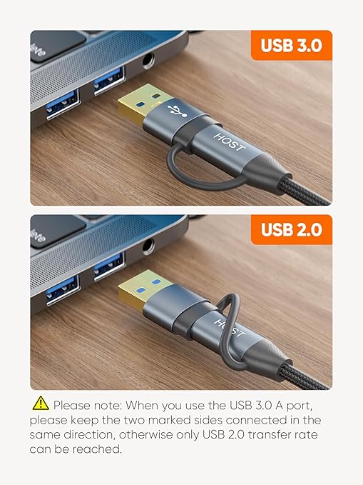 CableCreation 4FT USB C Hard Drive Cable, 5Gbps USB A/C to Micro B, Compatible - Image 8