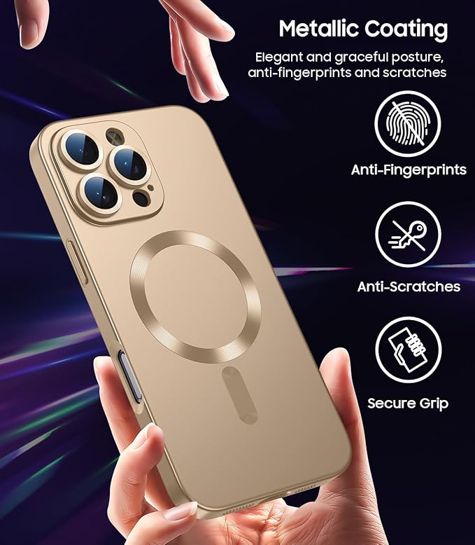 Magnetic for iPhone 16 Pro Max Case Slim Soft Silicone Bumper Shockproof - Image 6