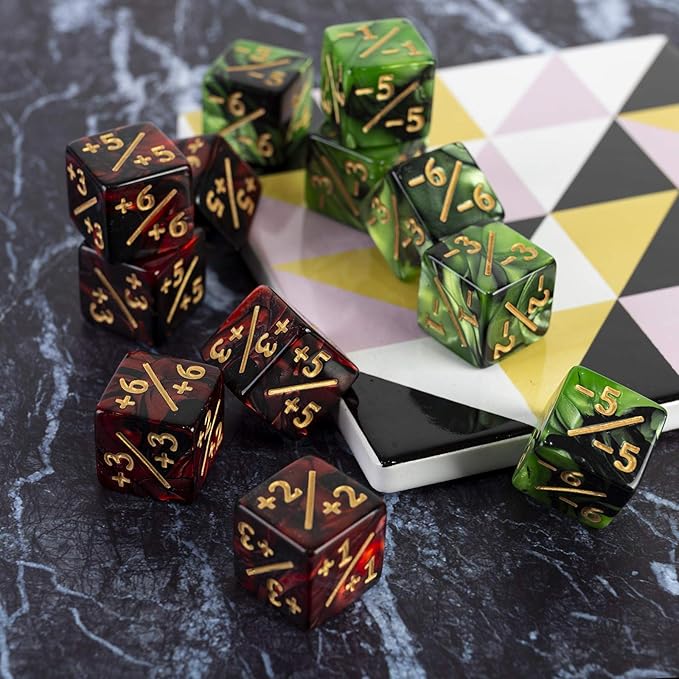 48 Pieces MTG Dice Counter Magic The Gathering Counters +1/+1 Dice Tokens Set - Image 7