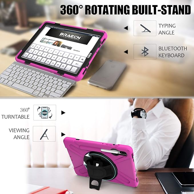 BRAECN for Galaxy Tab S6 10.5 2019 Case T860, Heavy Duty Shockproof Rugged Case - Image 5