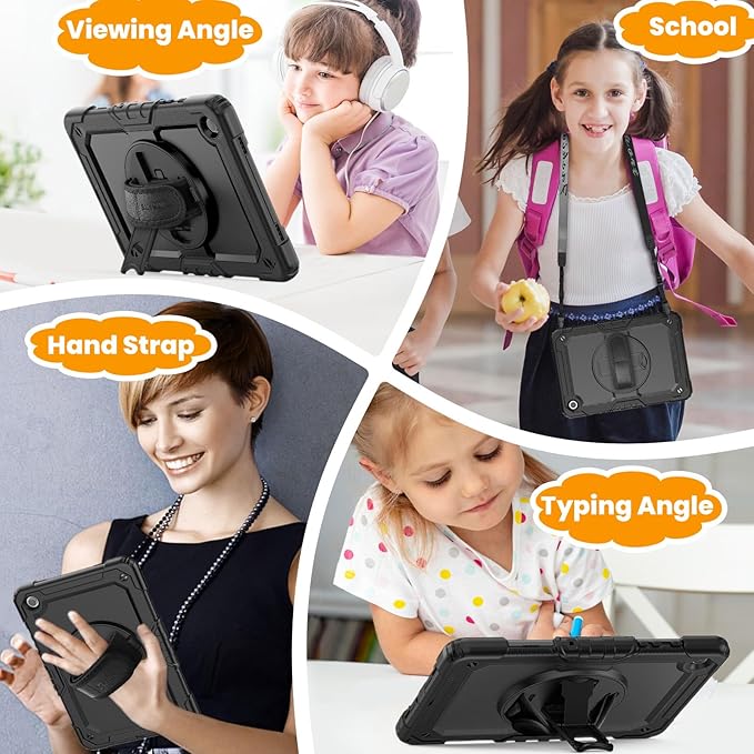 SEYMAC stock Case for Samsung Galaxy Tab A8 10.5'', Full-Body Drop Protection - Image 5