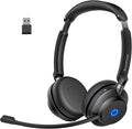 Wireless Headset with Mic for Work, Advanced Noise Reduction Microphone by Rownfusny