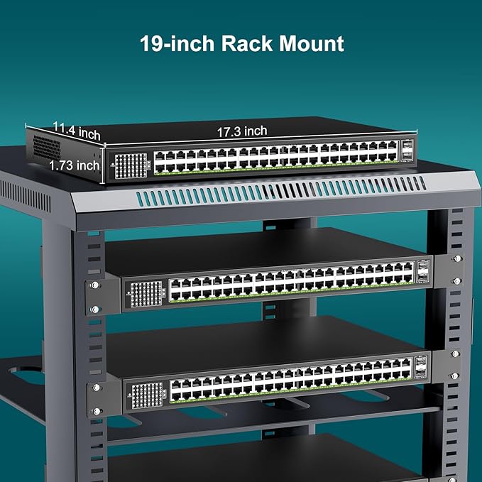 48-Port Gigabit PoE Switch Unmanaged - Image 7