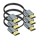 Twozoh Flexible & Slim HDMI Cable 1FT 3 Pack, Ultra Thin HDMI Cord Supports by Twozoh
