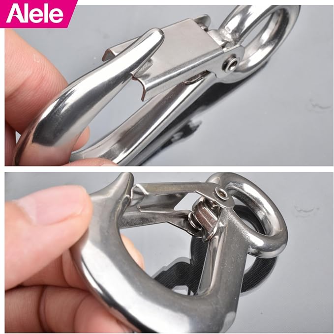 Alele 2Pack Grab Hooks, Slip Hooks, Stainless Steel Lifting Hook Rigging - Image 5