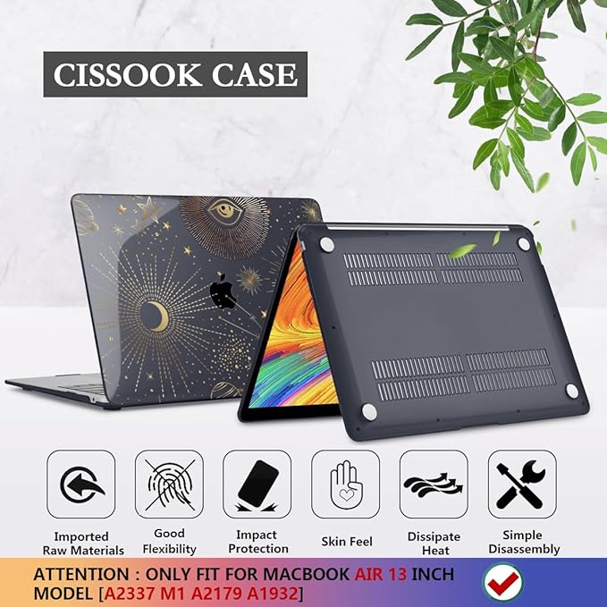 CISSOOK Compatible with 2021 2020 MacBook Air 13 inch Case M1 A2337 A2179 A1932 - Image 6
