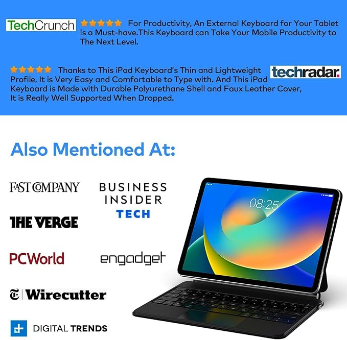 Keyboard Case for iPad 10th Generation 2022 & 11th – Magic-Style Keyboard - Image 9