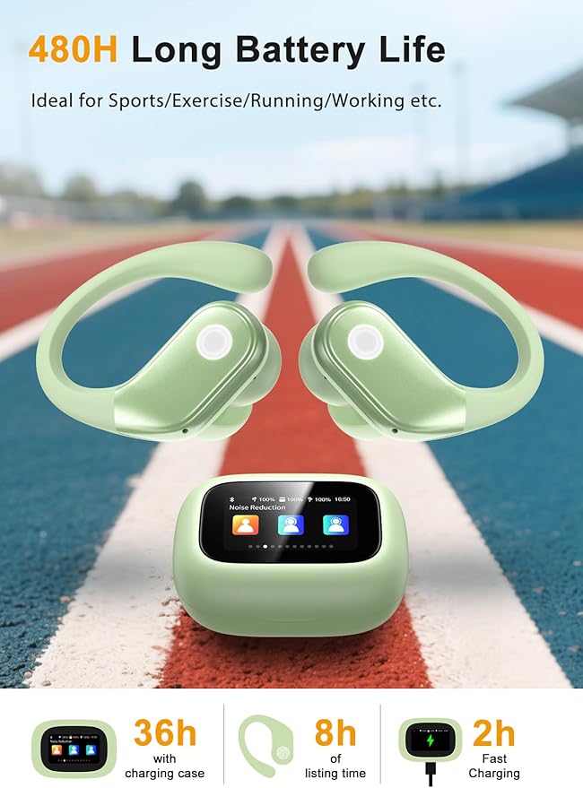 Wireless Earbuds, ANC Noise Cancelling Sport Ear Buds - Image 5