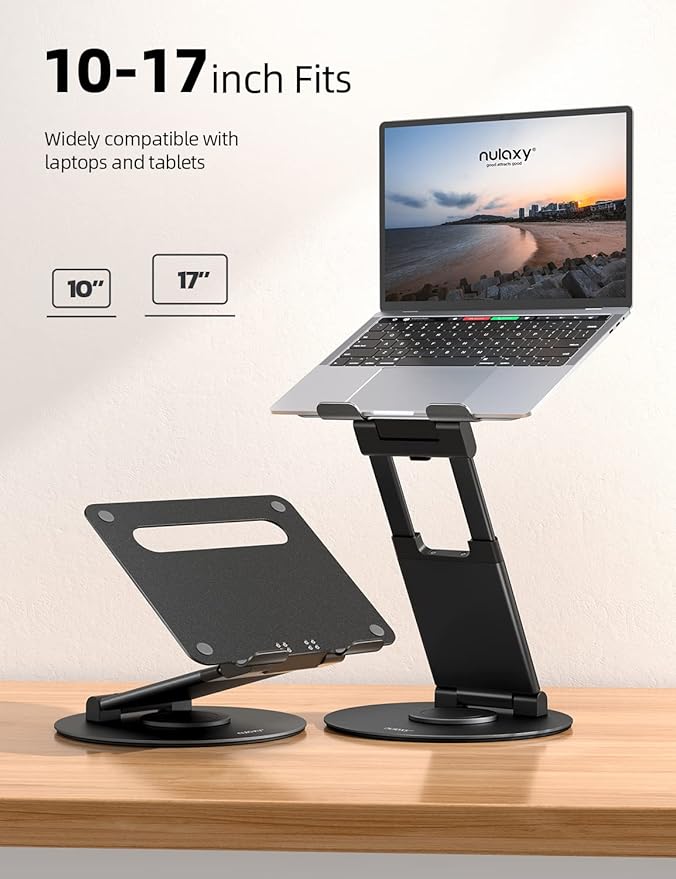 Nulaxy Telescopic 360 Rotating Laptop Stand - Image 6