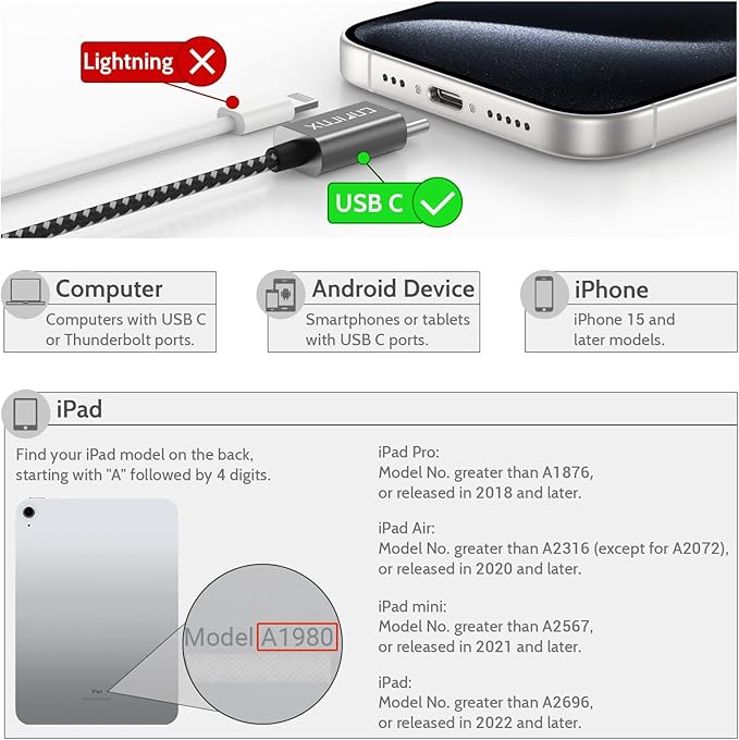 Cubilux USB C Double Headphone Splitter, Type C to Dual 3.5mm Jacks Audio - Image 3