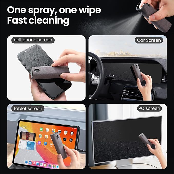 Touchscreen Screen Cleaner, Tablet and Phone Screen Cleaner, Two in One Spray - Image 2