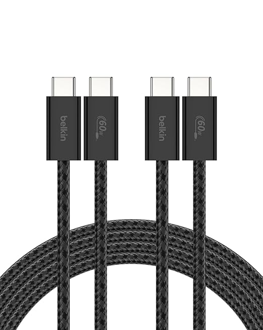 Belkin USB C to USB C Cable 2-Pack, 60W by Belkin