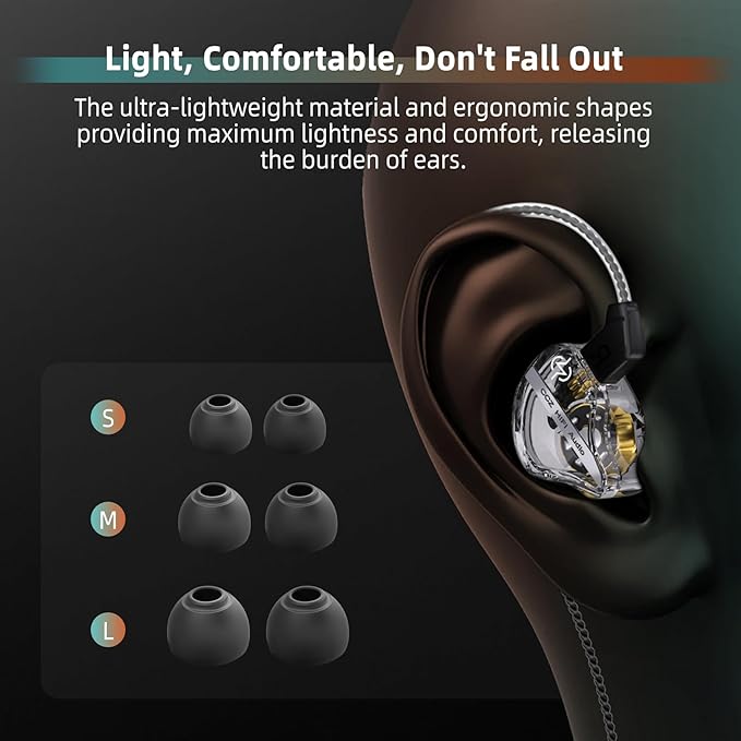 CCZ DC01 Pro in Ear Monitor Headphones, iems - Image 4