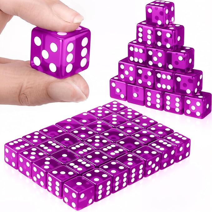 36 Piece 19 mm Casino Style Craps Dice Sets Acrylic and Translucent D6 Dice - Image 2