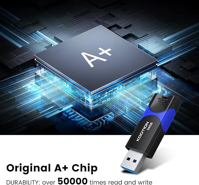 64GB USB 3.0 Flash Drive 10 Pack KOOTION USB 3.0 Thumb Drive Retractable 64G - Image 6