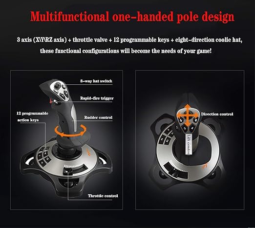 PXN Flight simulator controls 2113 pc flight joystick controls - Image 8