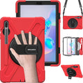 BRAECN for Galaxy Tab S6 Case, Three Layers Heavy Duty Shockproof Case by BRAECN