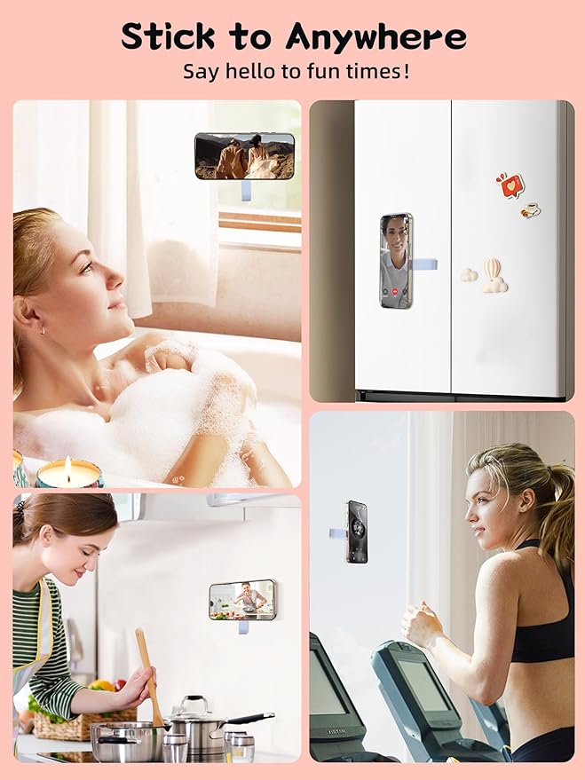 Magnetic Suction Phone Case Mount, Silicone Suction Cup Grip Stand - Image 8
