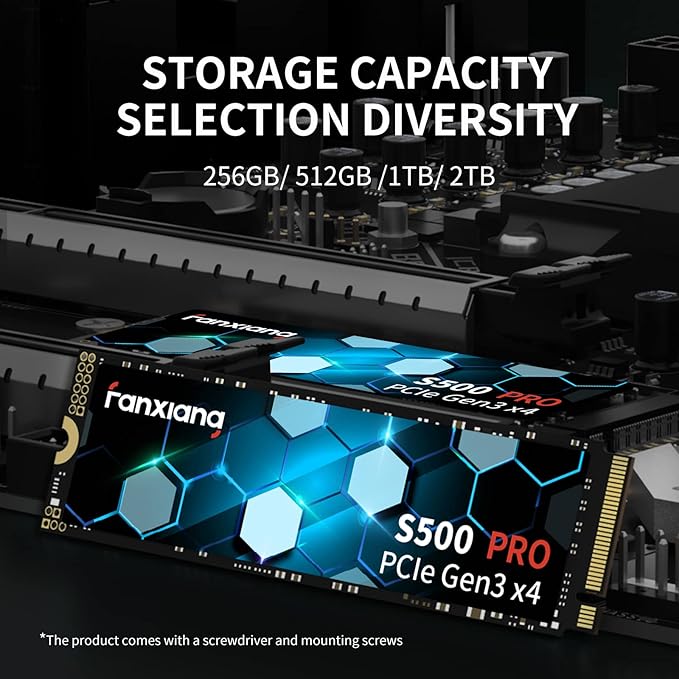 S500 Pro 512GB NVMe SSD M.2 PCIe Gen3x4 2280 Internal Solid State Drive - Image 5