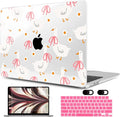 MEEgoodo Case for M4/M3/M2 MacBook Air 13.6 inch Case 2025 2024 2022, Fit Model by MEEgoodo
