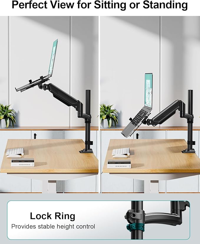 MOUNT PRO Laptop Arm Desk Mount, Single Monitor Stand - Image 7