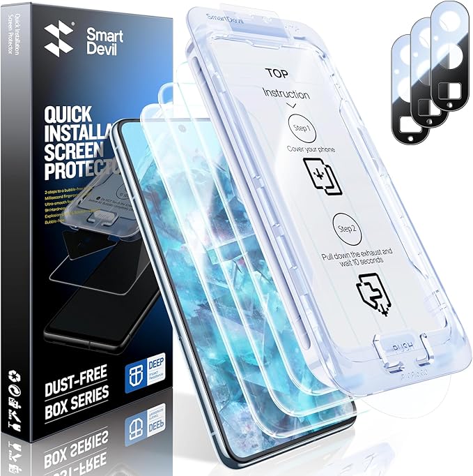 SMARTDEVIL [3+3 Pack Screen Protector by SmartDevil