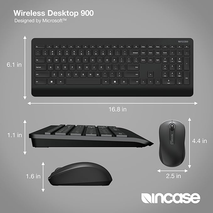Incase Wireless Desktop 900 Keyboard and Mouse Combo - Image 4