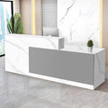 Reception Desk with Counter Modern Checkout Counter with Lockable Drawer by Unknown