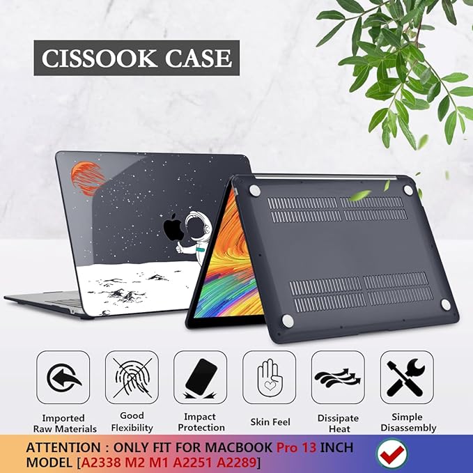 CISSOOK Compatible with MacBook Pro 13 inch Case 2025-2020 Release M2 Chip - Image 6
