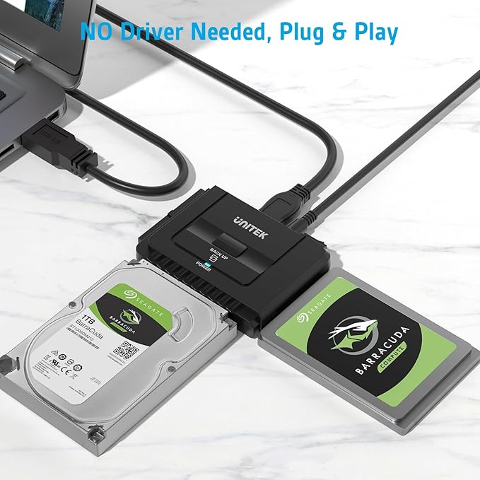 Unitek USB 3.0 to IDE and SATA Converter External Hard Drive Adapter Kit - Image 6