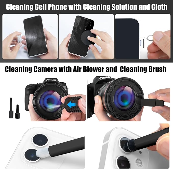 walrfid 2pcs Computer Keyboard Cleaner Kit, Laptop Screen Cleaning Spray - Image 4