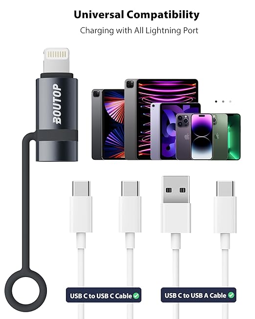 USB C to Lightning Adapter, Type C to Lightning Adapter Support 36W PD Fast - Image 6