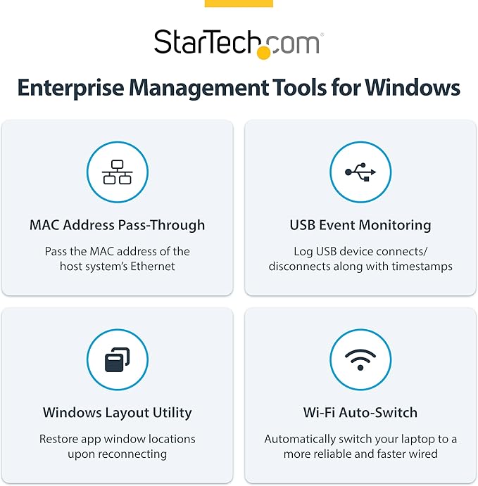 StarTech.com Universal USB4 & Thunderbolt 4 Docking Station, Quad Display on - Image 9