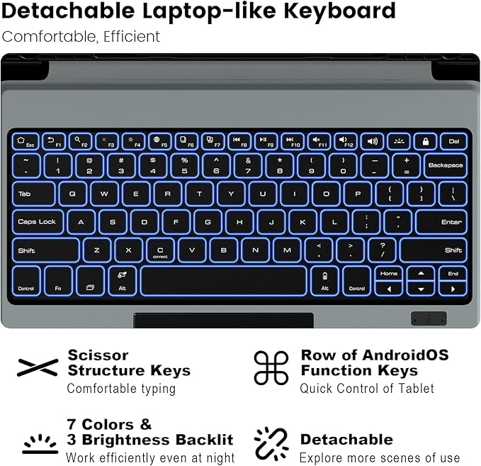 Nillkin for Samsung Galaxy S7 FE/ S7+ Plus/ S8+ Plus 12.4 Inch Keyboard Case - Image 3