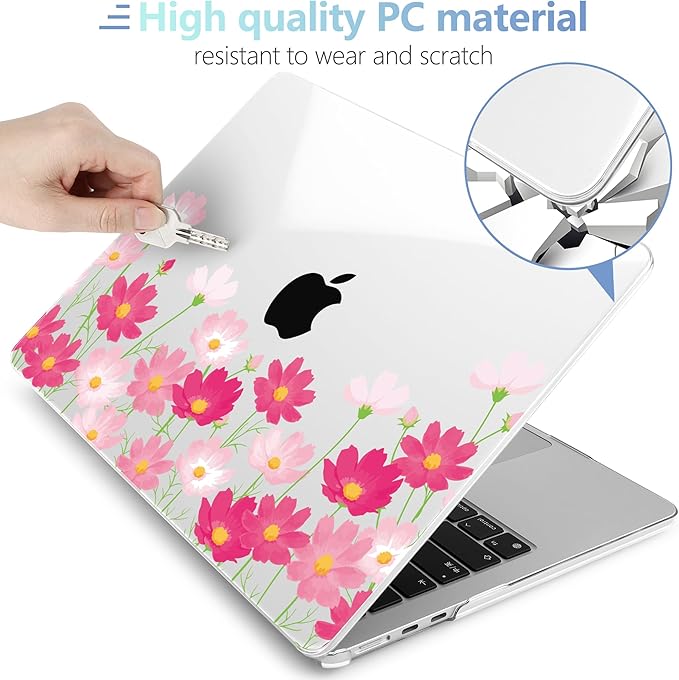 MEEgoodo for M4/M3/M2 MacBook Air 15.3 inch Case 2025 2024 2023, Case Fit Model - Image 4