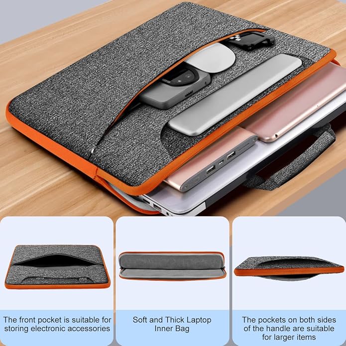 Universal Laptop Shoulder Bag 13-17.3 Inch Shockproof Briefcase - Image 3
