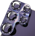 YWXTW Camera Lens Protector for Samsung Galaxy S24 Ultra, Bling Glitter by YWXTW