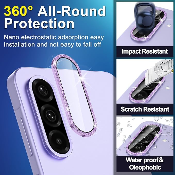 for Samsung Galaxy A26/A36/A56 Camera Lens Protector, Individual Metal Ring - Image 3