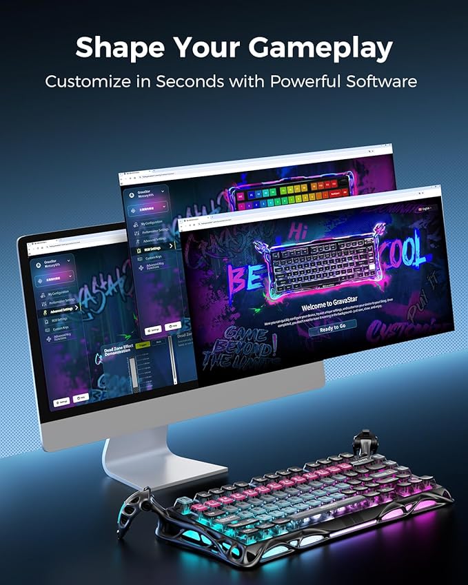 GravaStar Mercury V75 Pro HE Keyboard – 75% Layout Gaming Keyboard, Hall‑Effect - Image 6