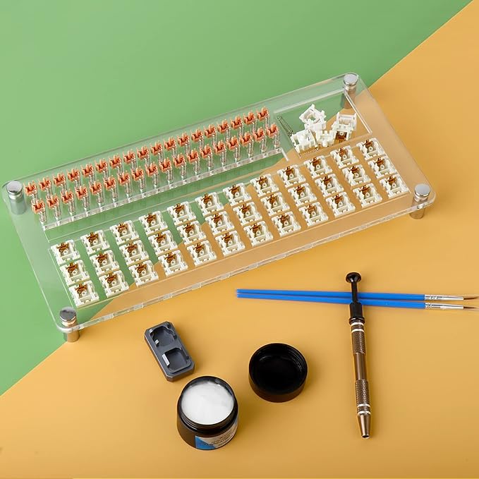 YIMAGUJRX RUNJRX 36 Switches Acrylic Lube Station, Keyboard Switch Grease - Image 7