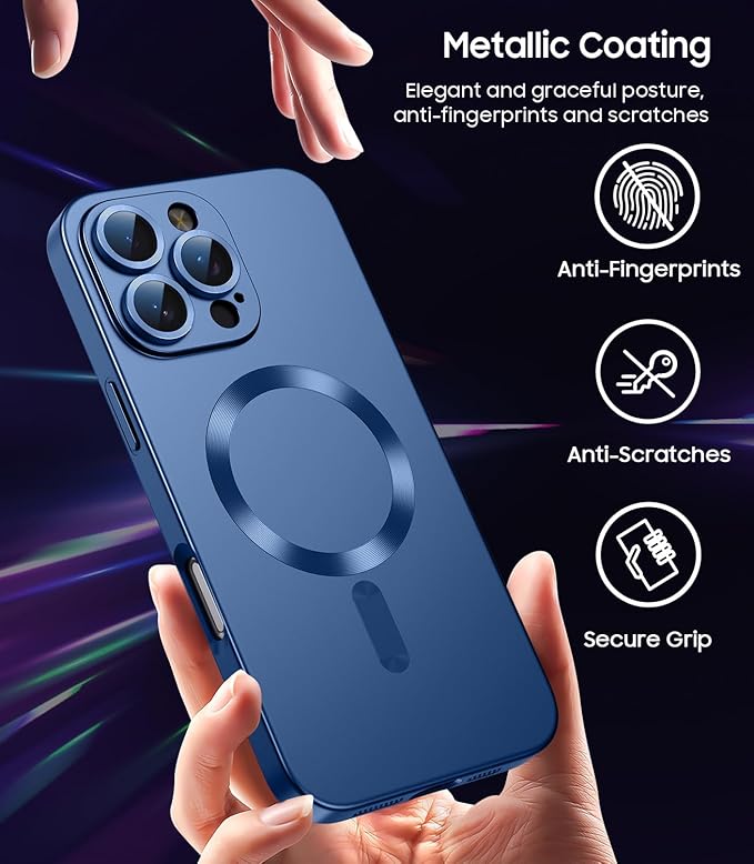 Magnetic for iPhone 16 Pro Max Case Slim Soft Silicone Bumper Shockproof - Image 6