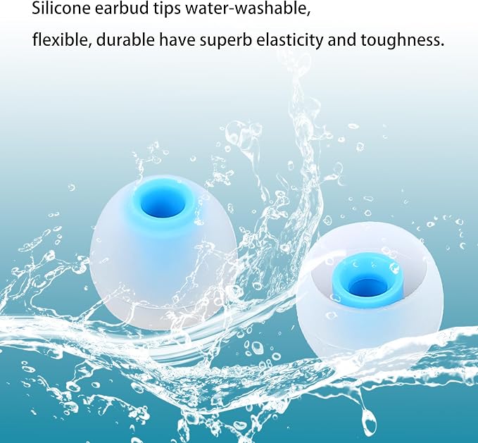 Silicone Replacement Earbud Tips Earbud Caps Fit Most in-Ear Earbuds Headphone - Image 5